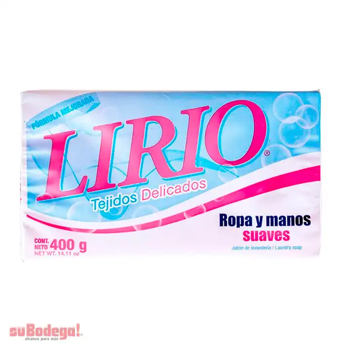 Jabón Lirio Rosa con Envoltura 400 gr.