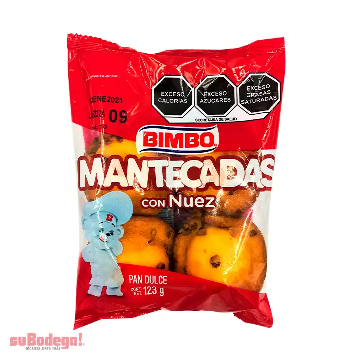 Mantecada Bimbo con Nuez 123 gr.