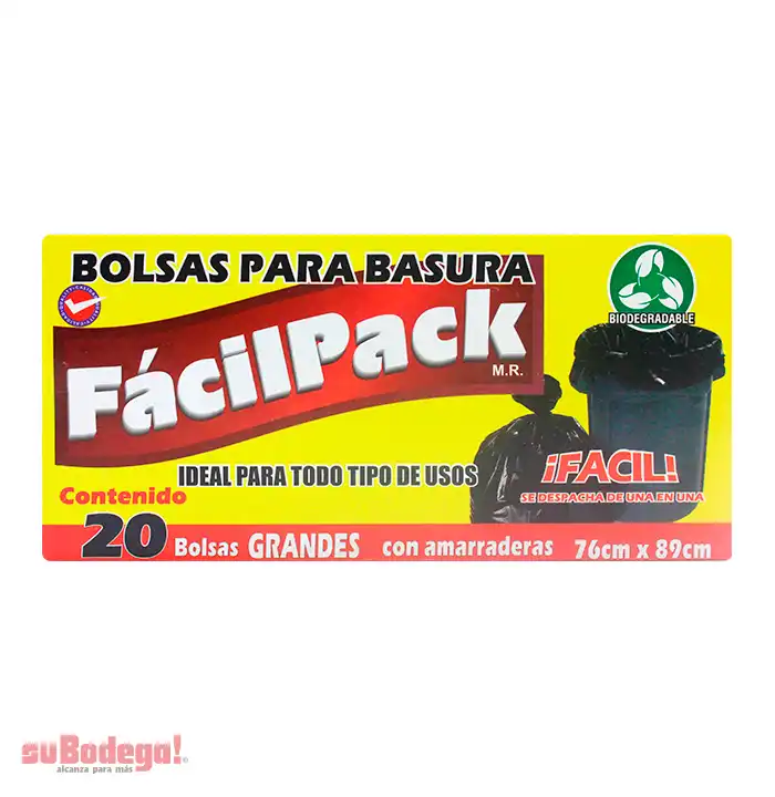 Bolsa para Basura Fácil Pack Grande 20 pz.