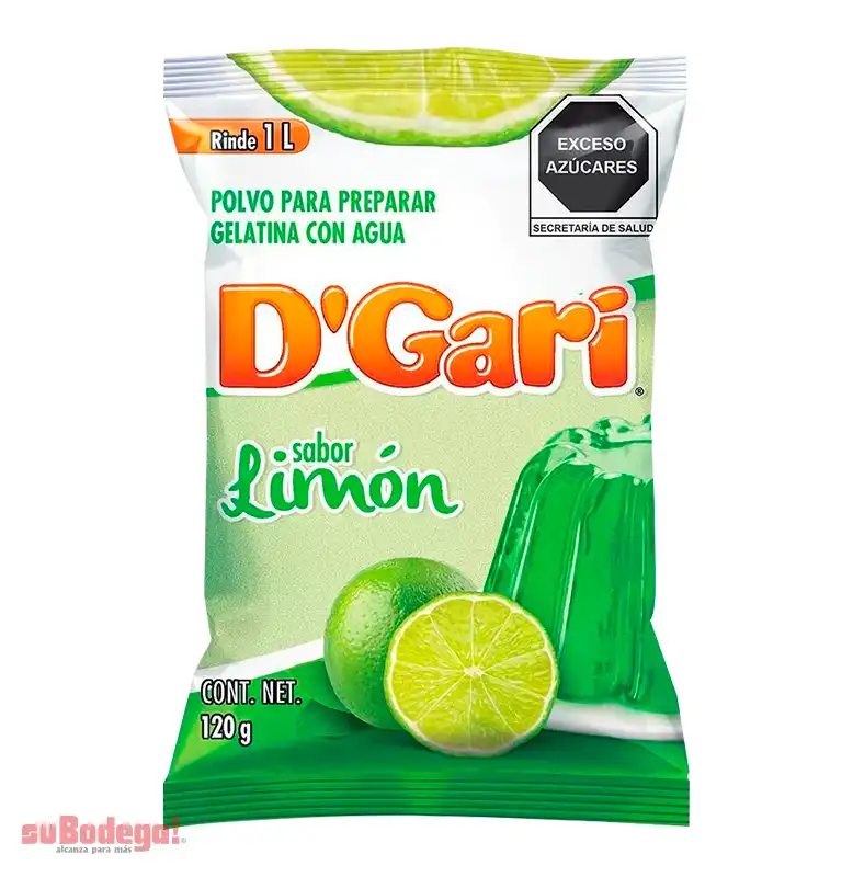 Gelatina D Gari Limón 120 gr.