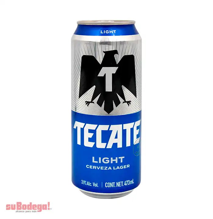 Cerveza Tecate Light Lata 473 ml.