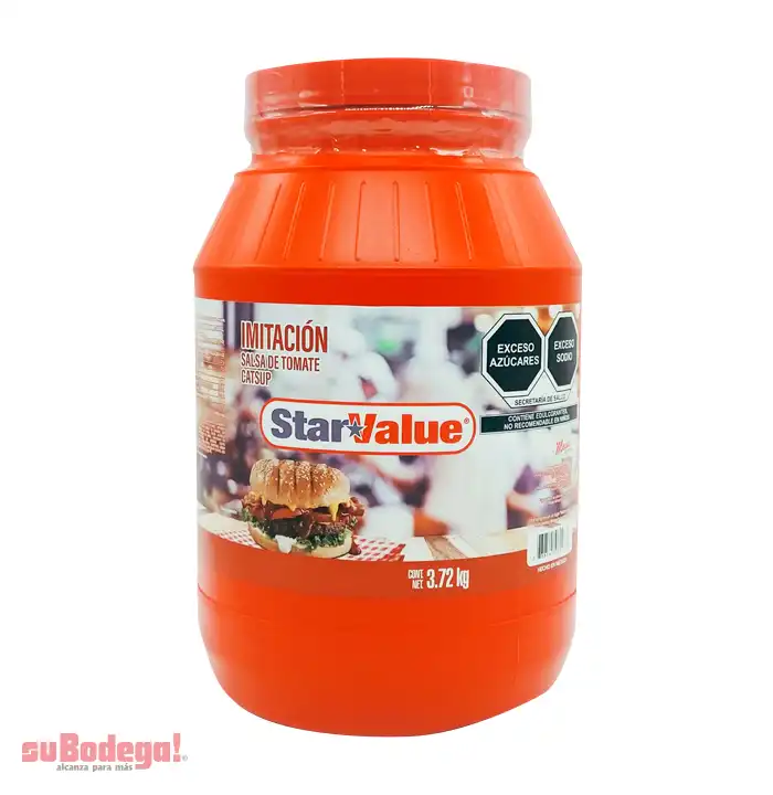 Salsa Cátsup Star Value 3.72 kg.