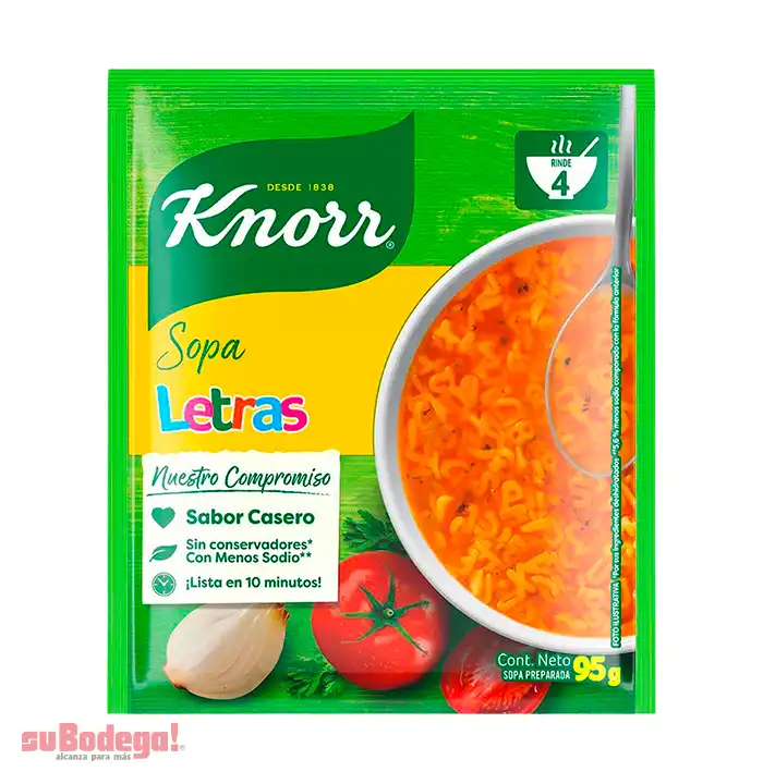 Sopa Knorr Letra 95 gr.