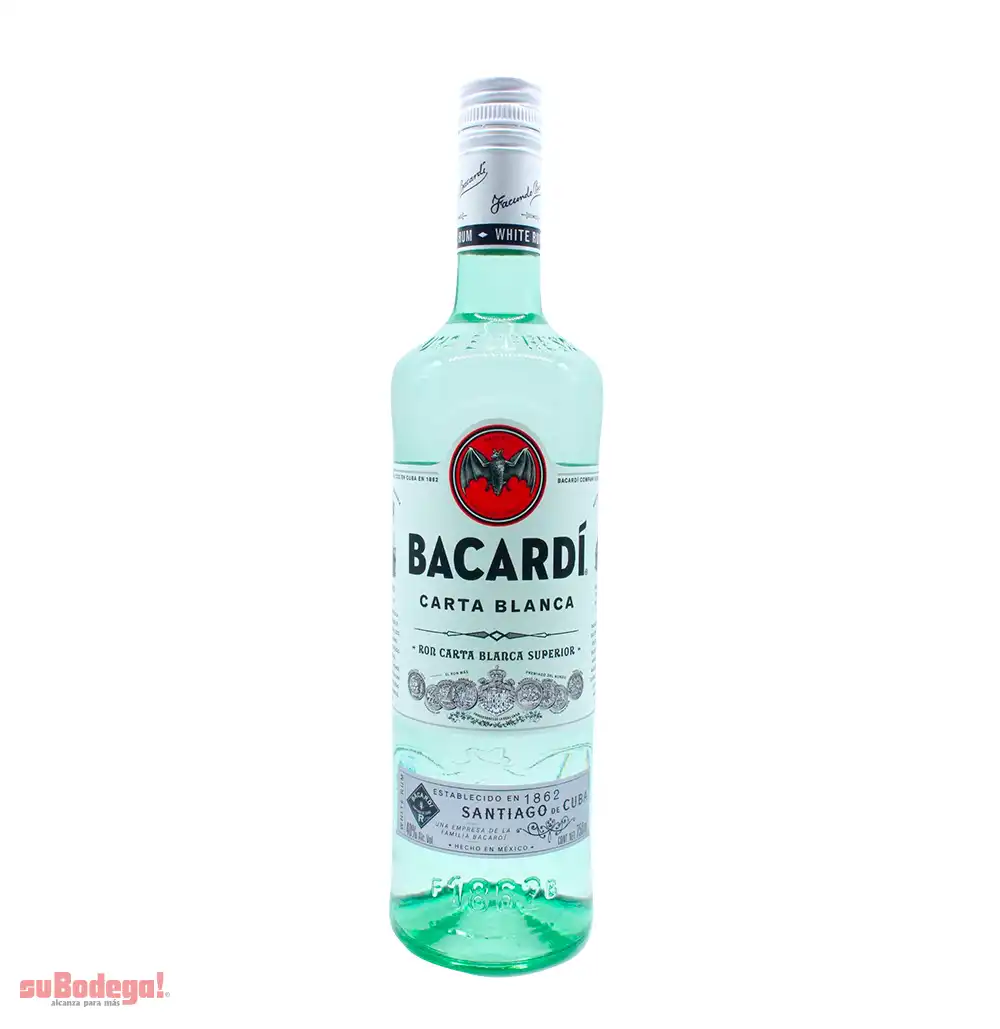 Ron Bacardí Carta Blanca 750 ml.