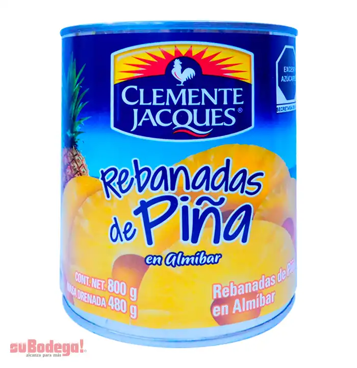 Piña Clemente Jacques Rebanada 800 gr.