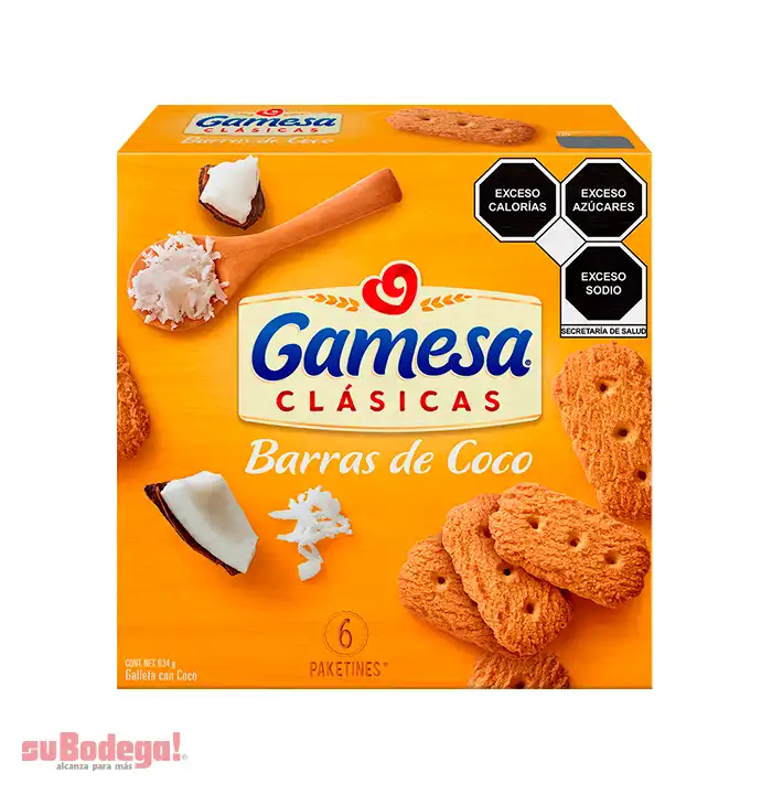 Galletas Gamesa Barra de Coco 634 Gr