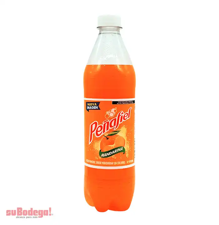 Refresco Peñafiel Mandarina Pet 600 ml.