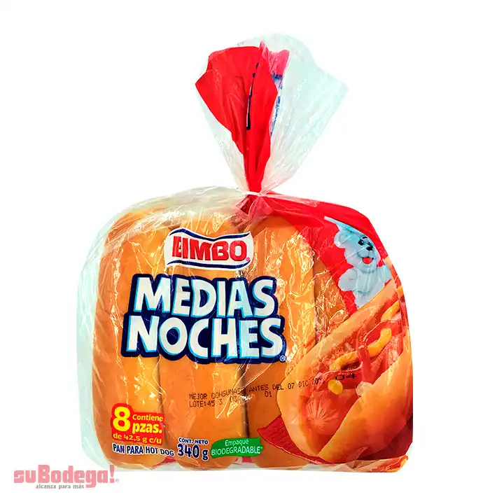 Pan Bimbo Medias Noches 340 gr.