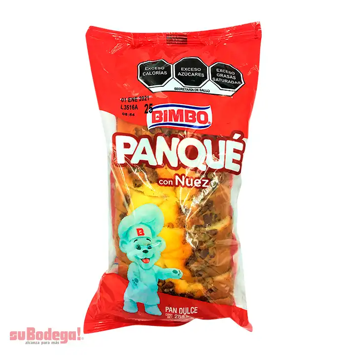 Panque Bimbo con Nuez 255 gr.