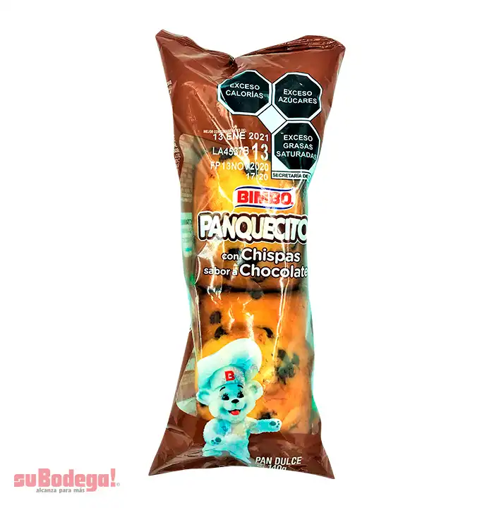 Panquecitos Bimbo Chocolate 140 gr.