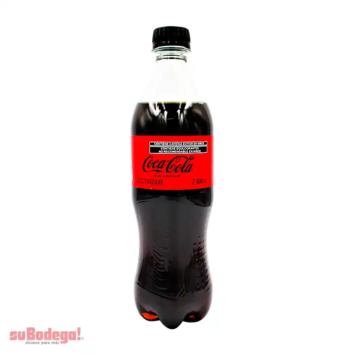 Refresco Coca Cola sin Azúcar 600 ml.