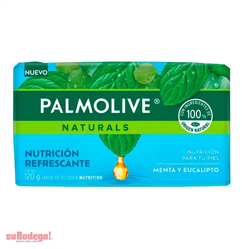 Jabón de Tocador Palmolive Naturals Menta y Eucalipto 120 g