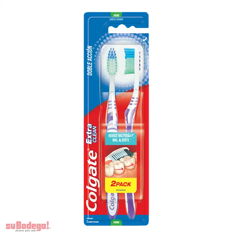 Cepillo Dental Colgate Extra Clean Grande 2x1pz.