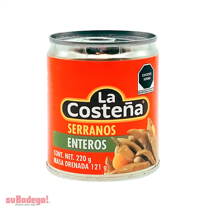 Chiles Serranos La Costeña 220 gr.