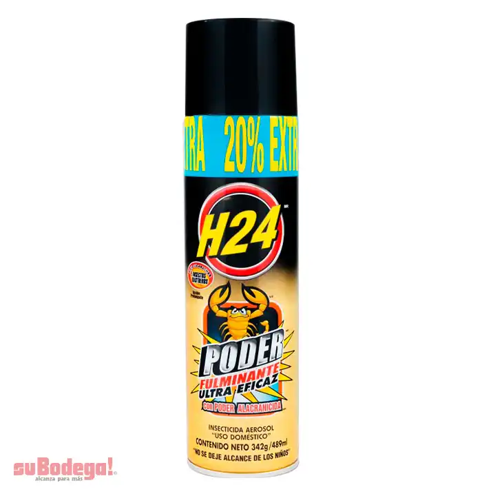 Insecticida H-24 Poder Fulminante 285 gr.