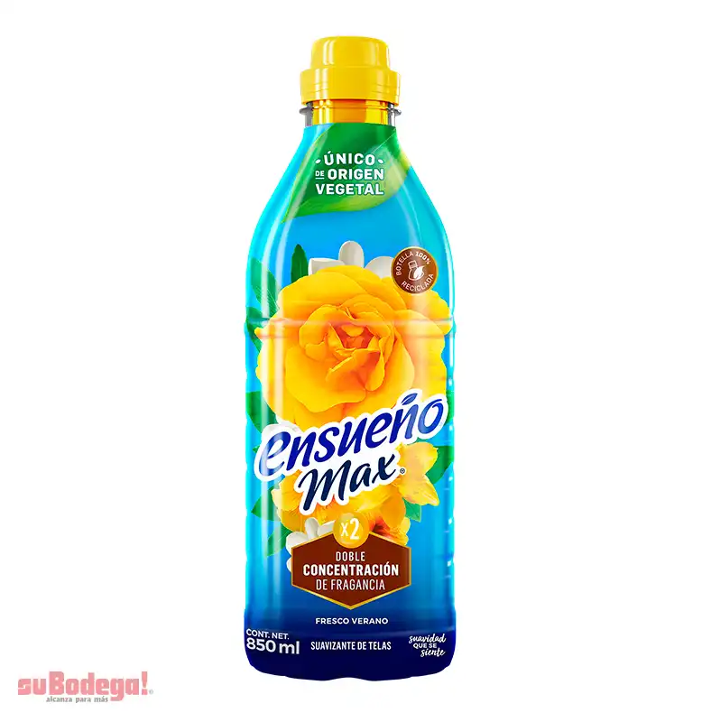 Suavizante Ensueño Max Fresco Verano 850 ml.