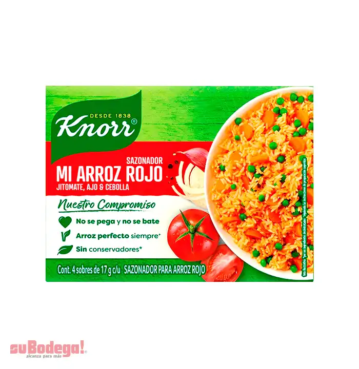 Knorr Sazonador Mi Arroz Rojo Norte 4/17 gr.