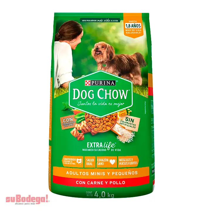 Alimento Purina Dog Chow Adulto Razas Pequeñas 4 kg.