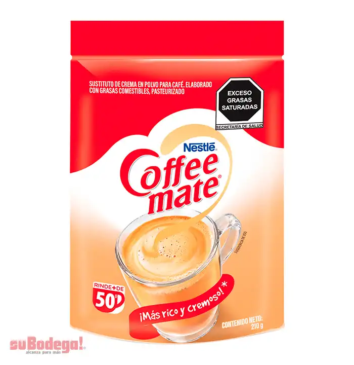 Sustituto de Crema Coffee Mate Doy Pack 210 gr.