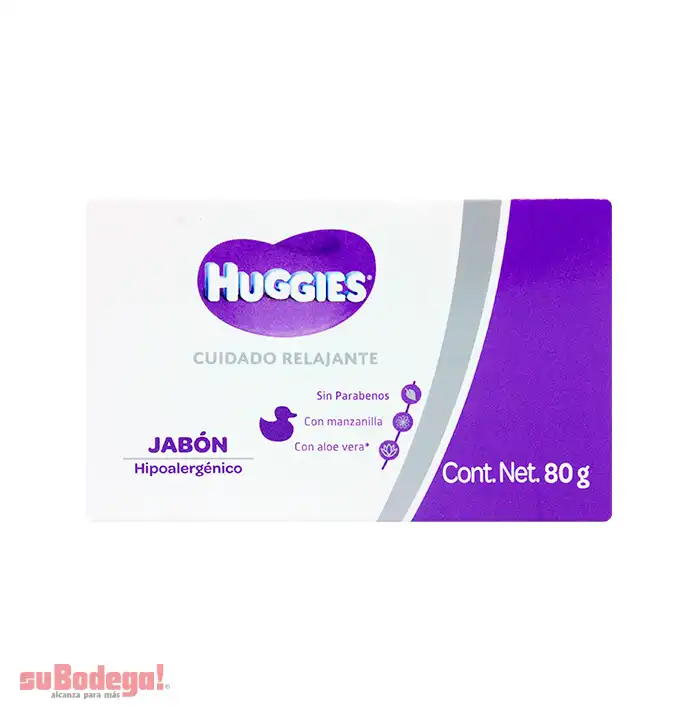 Jabón de Tocador Huggies Relajante 80 gr.