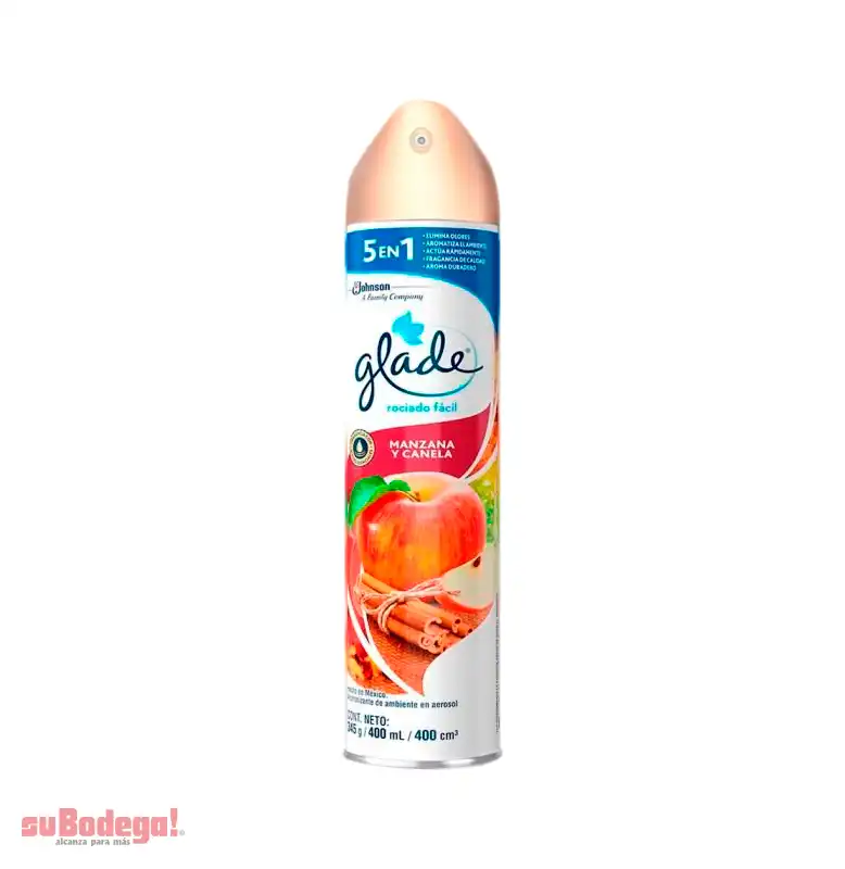 Aromatizante Glade Manzana Canela 400 ml.