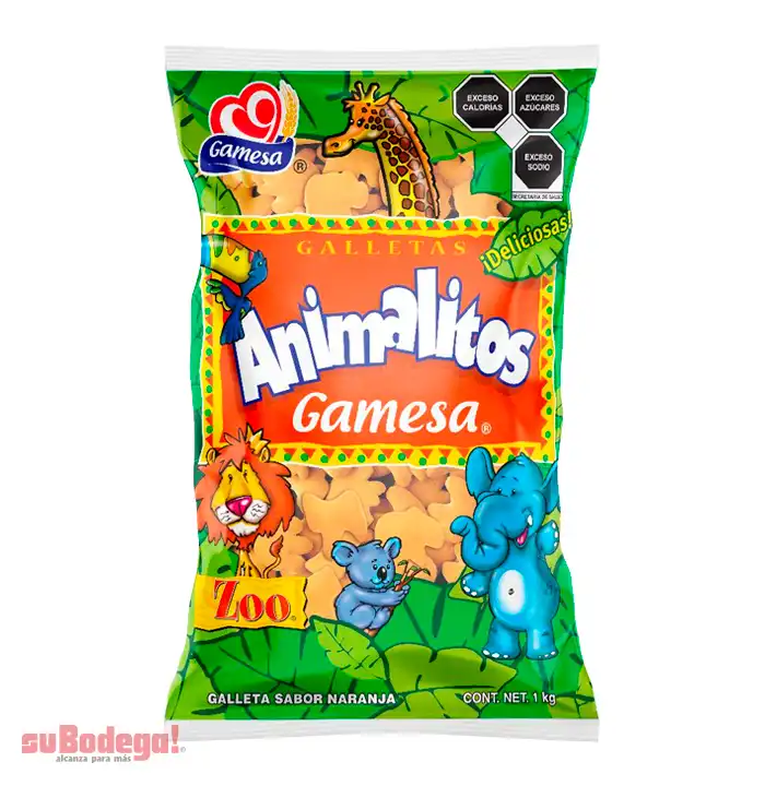 Galletas Gamesa Animalitos 1 kg.