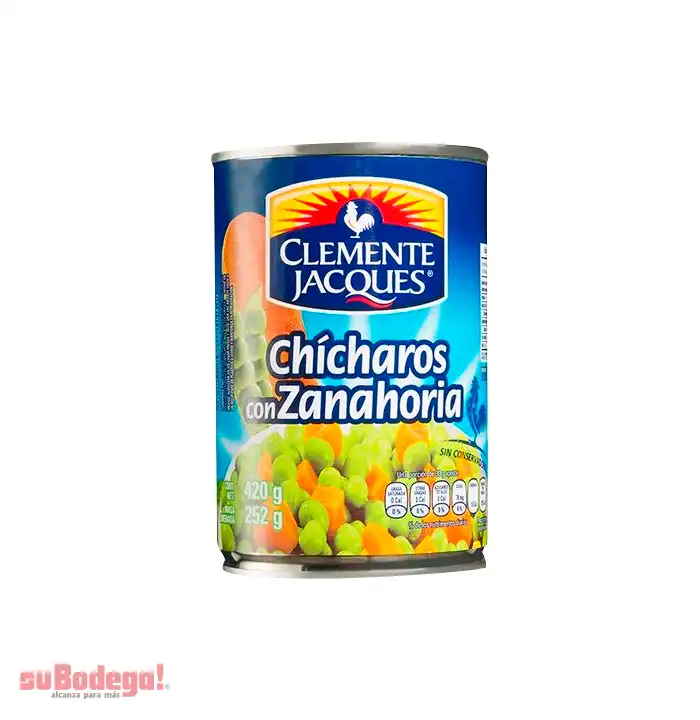 Chícharo con Zanahoria Clemente Jacques 420 gr.