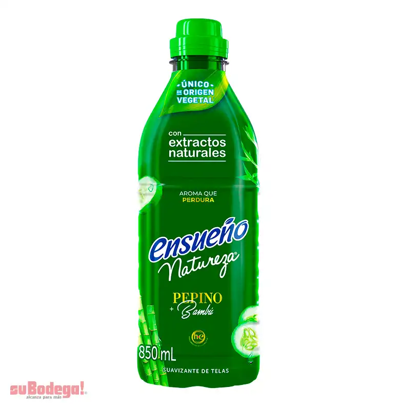 Suavizante Ensueño Natureza Pepino Bambú 850 ml.