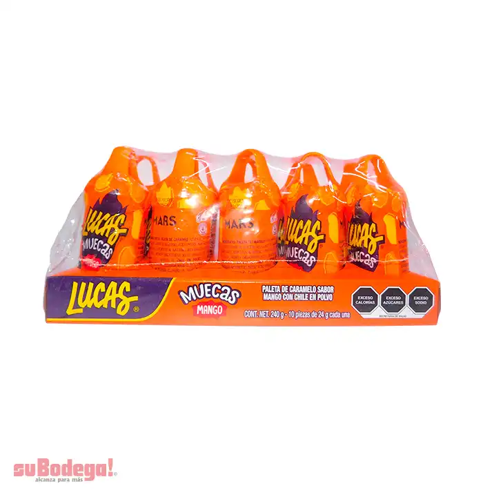 Dulce Lucas Muecas Mango 10 pz.