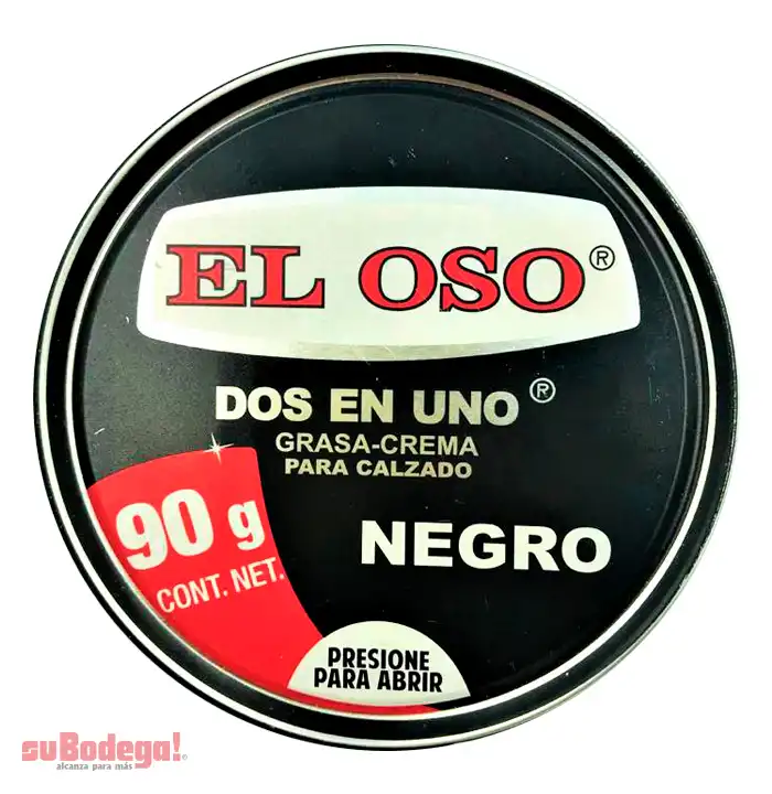 Grasa El Oso Negra 2 en 1 90 gr.