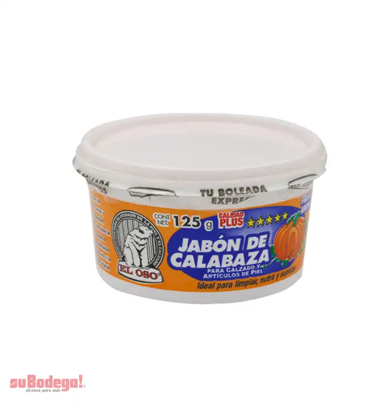 Jabón de Calabaza El Oso 125 gr.