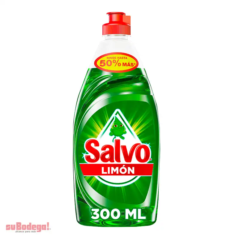 Detergente Salvo Limón Líquido 300 ml.
