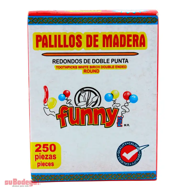 Palillo Funny Plus Cajita 250 pz.