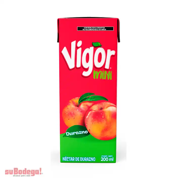 Jugo Néctar Vigor Durazno Minibrick 200 ml.