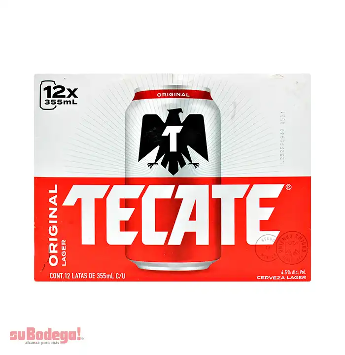 Cerveza Tecate 12/355 ml.