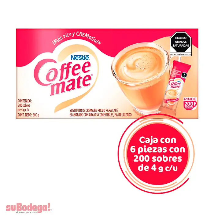 Sustituto de Crema Coffee Mate 200/4 gr.