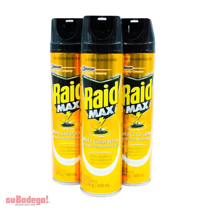 Insecticida Raid Max Aerosol 400 ml.