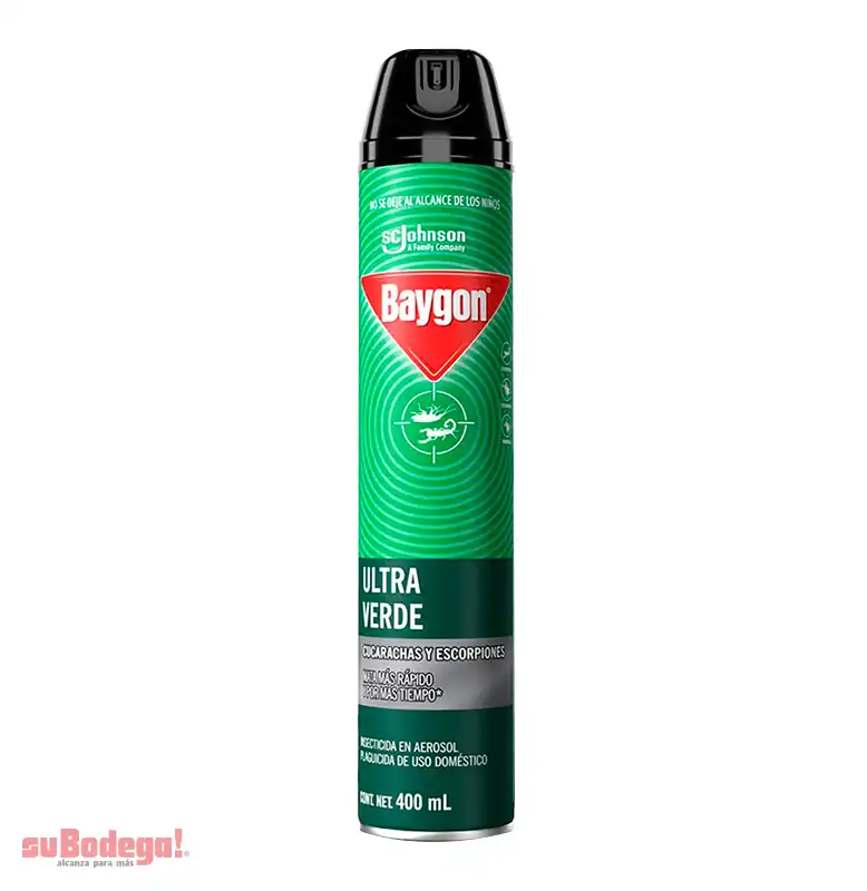 Insecticida Baygón Ultra Verde Aerosol 400 ml.