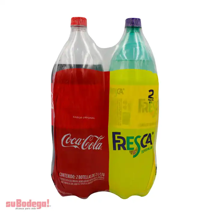 Refresco Coca Cola Bi-Pack 2 lt.