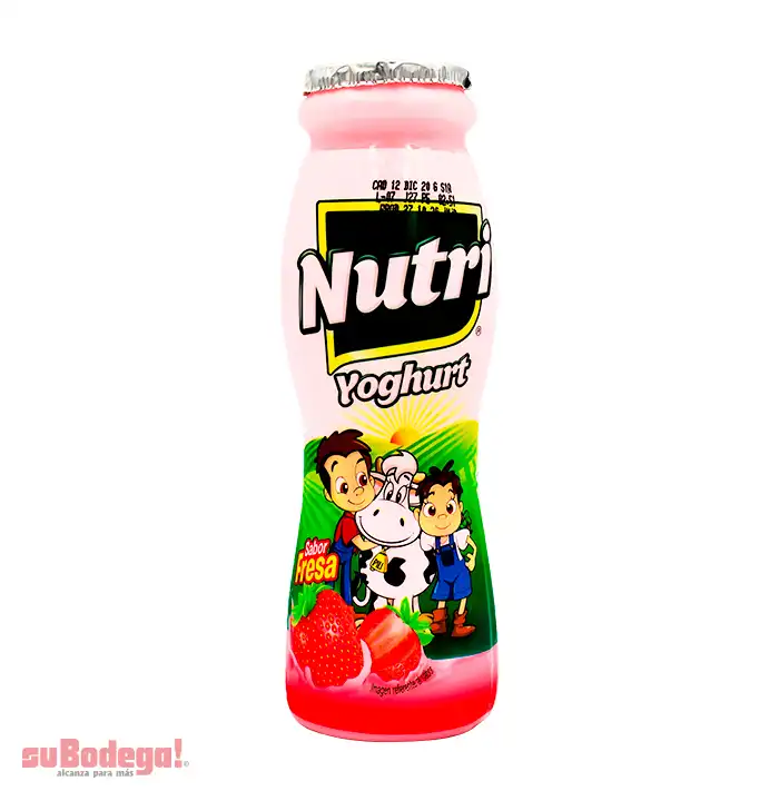 Yoghurt Lala NutriYoghurt Fresa para Beber 220 ml.