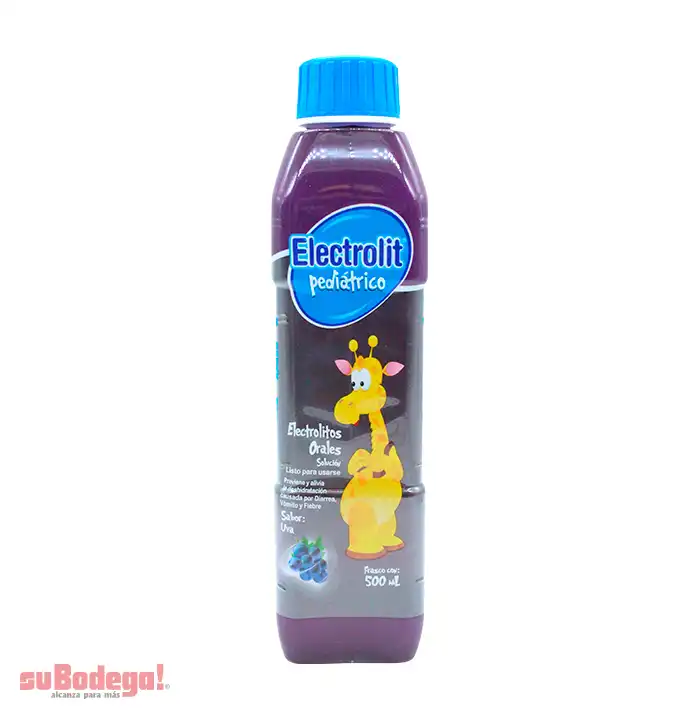 Suero Electrolit Uva Pediátrico 500 ml.