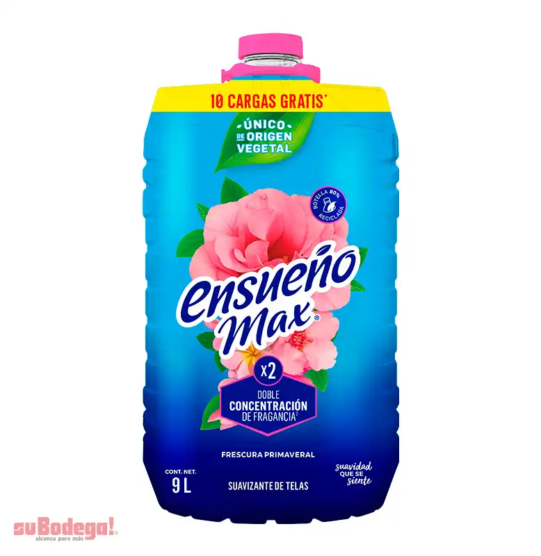 Suavizante Ensueño Max Frescura Primaveral 9 lt.