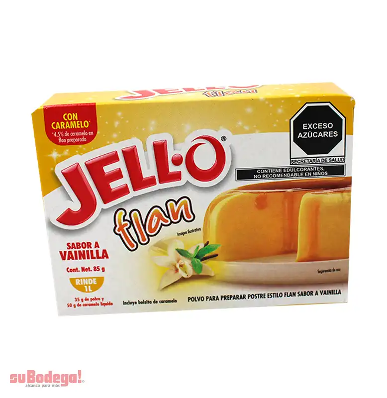 Flan Jell-O con Caramelo 35 gr.
