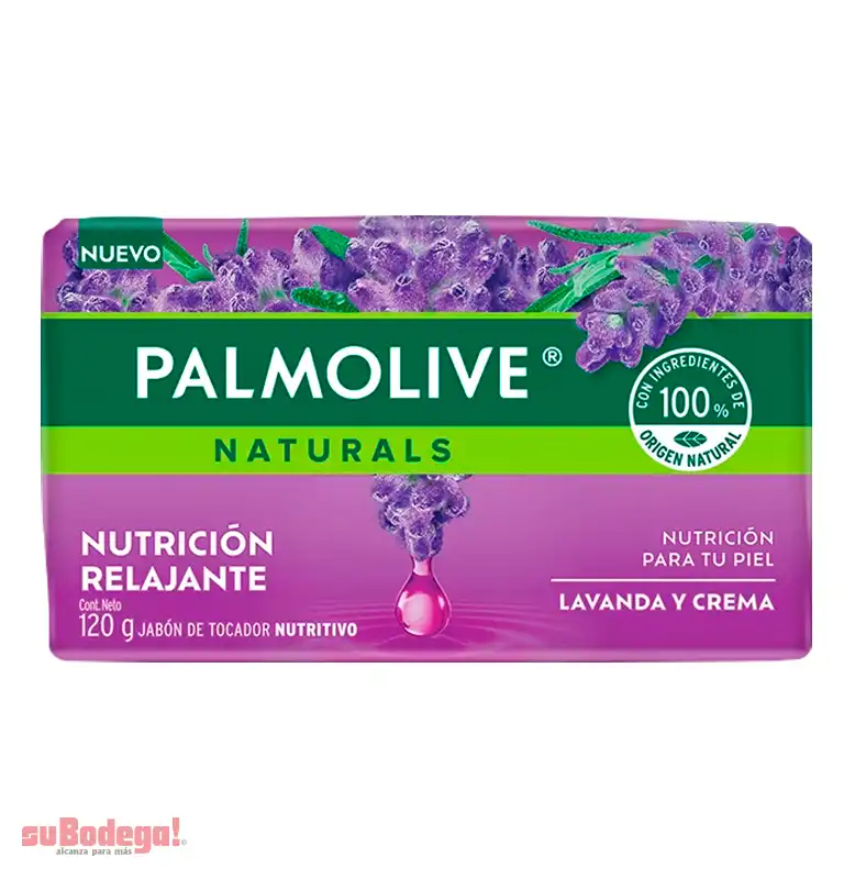 Jabón de Tocador Palmolive Naturals Lavanda y Crema 120 g