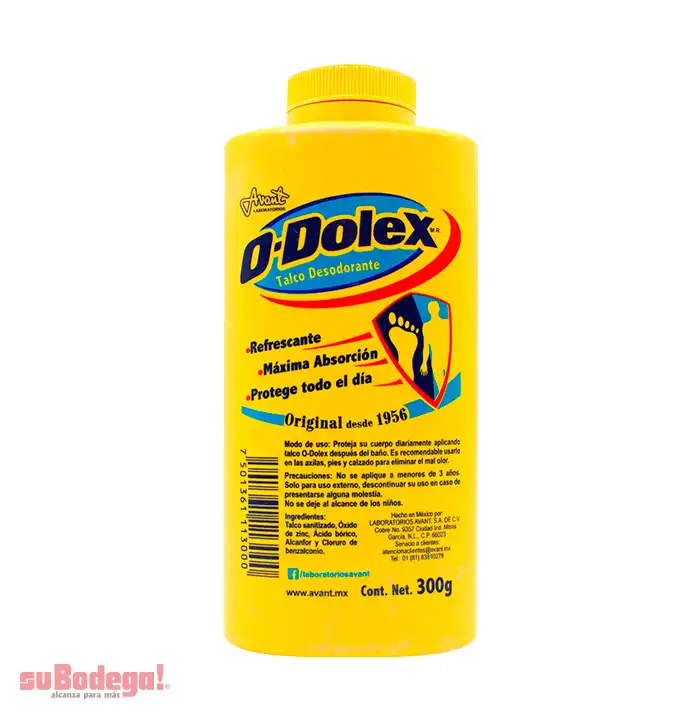 Talco Odolex Amarillo 300 gr.