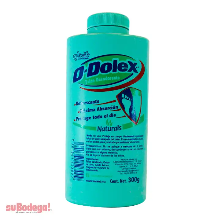 Talco Odolex Verde Naturals 300 gr.