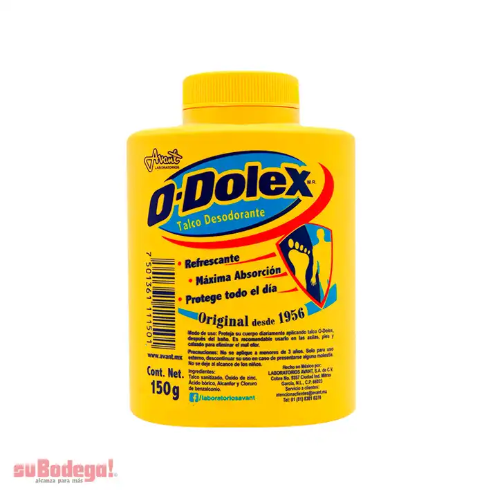 Talco Odolex Amarillo 150 gr.