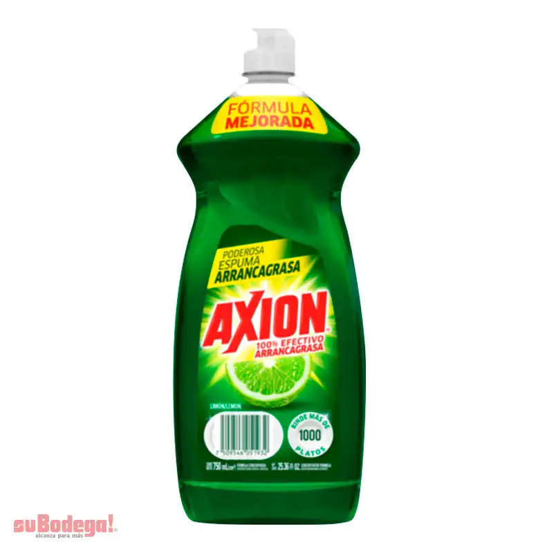 Detergente Axión Limón Líquido 750 ml.