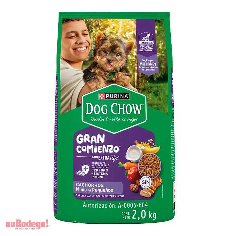 Alimento Purina Dog Chow Cachorro Razas Pequeña 2 kg.