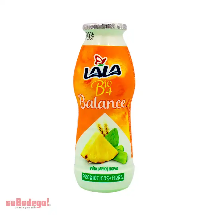 Yoghurt Lala Bio Balance Piña Apio Nopal 250 gr.